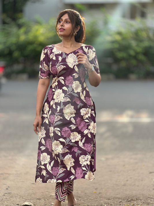 Tanisha- Kurti set with dupatta