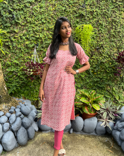 Scallop print Kurti