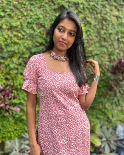 Scallop print Kurti